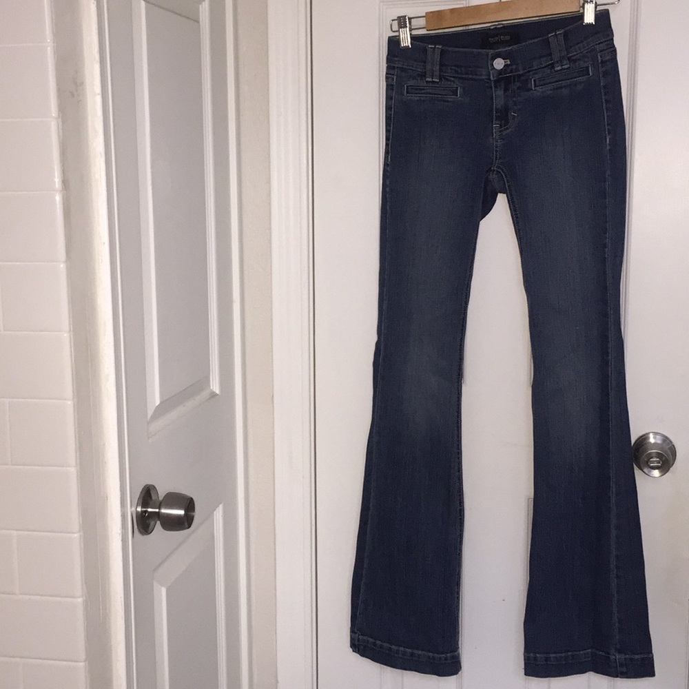 NWOT WHBM Noir Flare Jeans